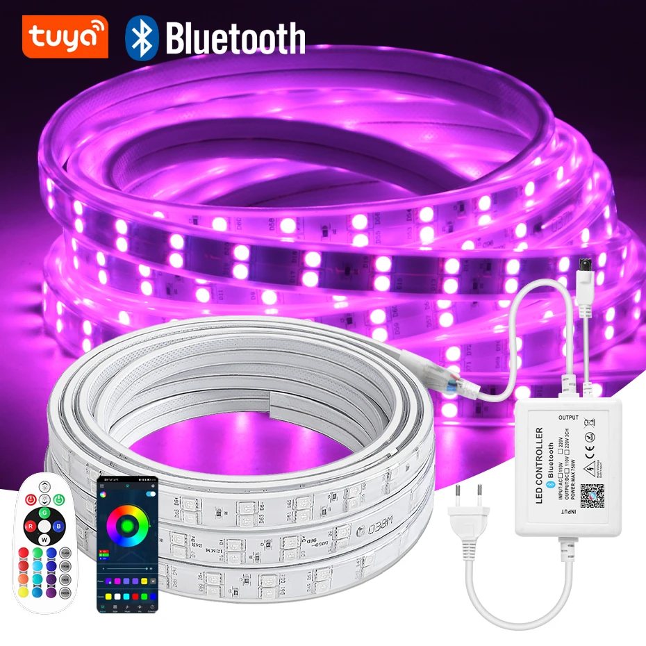 Tuya WiFi RGB Light Гибкая светодиодная лента 10 м 30 м 50 м 100 м Водонепроницаемая светодиодная лента RGB 5050 Bluetooth Пульт дистанционного управления Лампа для дома и сада
Tuya WiFi RGB Light Гибкая светодиодная лента 10 м 30 м 50 м 100 м Водонепроницаемая светодиодная лента RGB 5050 Bluetooth Пульт дистанционного управления Лампа для дома и сада