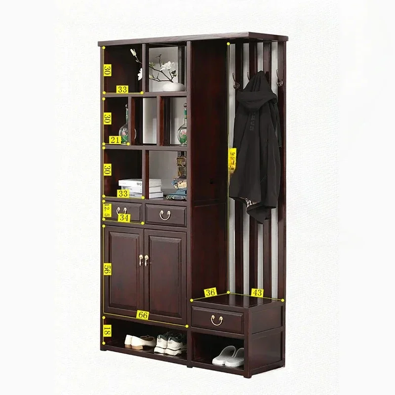 New Chinese Style Hall Cabinet Household Solid Wood Entrance Cabinet Entry Shoe Cabinet Locker Chinese Style Hallway
New Chinese Style Hall Cabinet Household Solid Wood Entrance Cabinet Entry Shoe Cabinet Locker Chinese Style Hallway