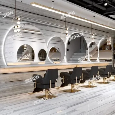 Зеркальный столик для парикмахерской, специальный настенный подвес для парикмахерской, полукруглый круглый парикмахерский стол со светом, завивкой, краской и разрезом
Зеркальный столик для парикмахерской, специальный настенный подвес для парикмахерской, полукруглый круглый парикмахерский стол со светом, завивкой, краской и разрезом