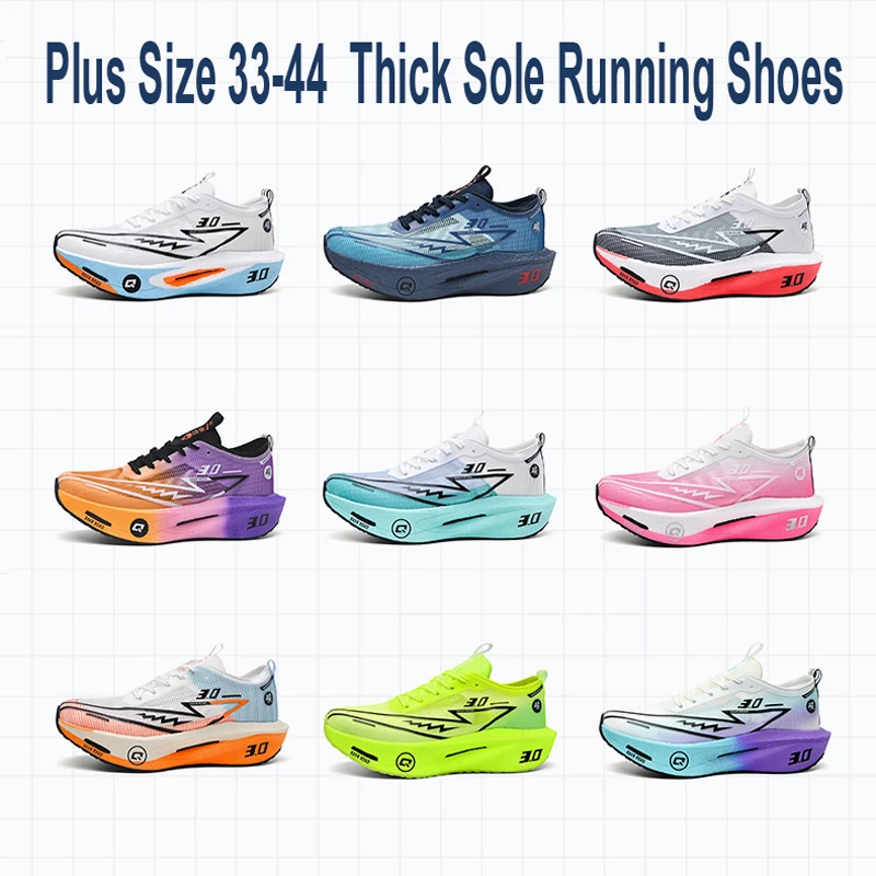 2026 New Men Running Shoes Lightweight Thick Sole Casual Sneakers Breathable Mesh Carbon Plate Technology Sport Shoes Women Plus Size 33-44
2026 New Men Running Shoes Lightweight Thick Sole Casual Sneakers Breathable Mesh Carbon Plate Technology Sport Shoes Women Plus Size 33-44