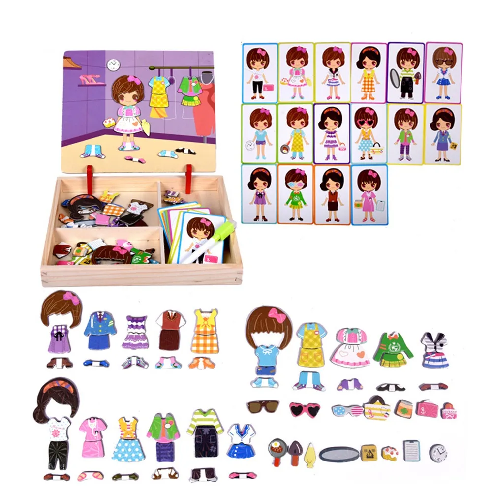 Wood Magnetic 3D Puzzles Reusable with Lid Magnetic Stickers Blackboard Educational Wooden Puzzles Magnet Book Educational
Wood Magnetic 3D Puzzles Reusable with Lid Magnetic Stickers Blackboard Educational Wooden Puzzles Magnet Book Educational