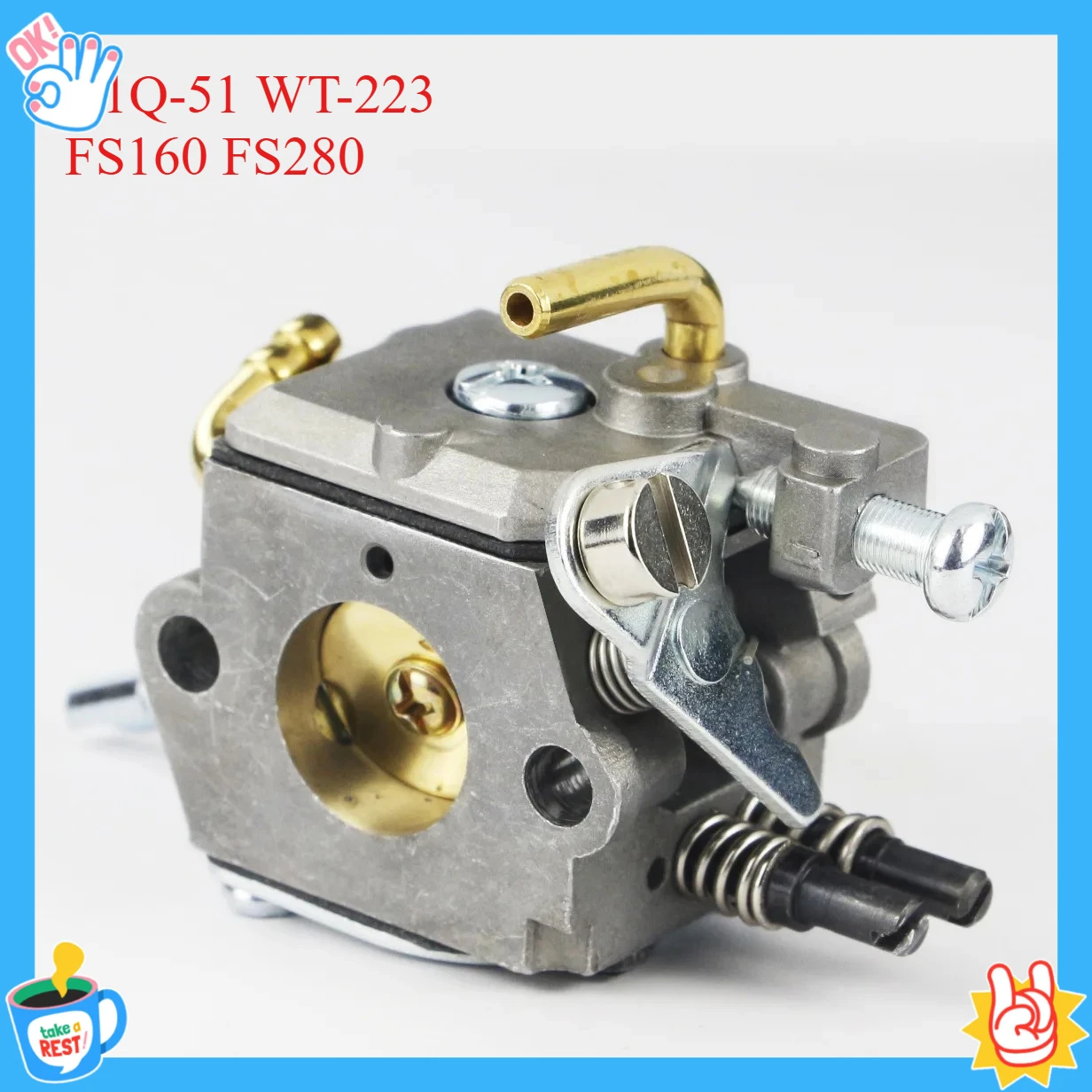 Suitable for Zama Stihl Replaces C1Q-51 WT-223 Carburetor FS160 FS280 Grass Trimmer
Suitable for Zama Stihl Replaces C1Q-51 WT-223 Carburetor FS160 FS280 Grass Trimmer