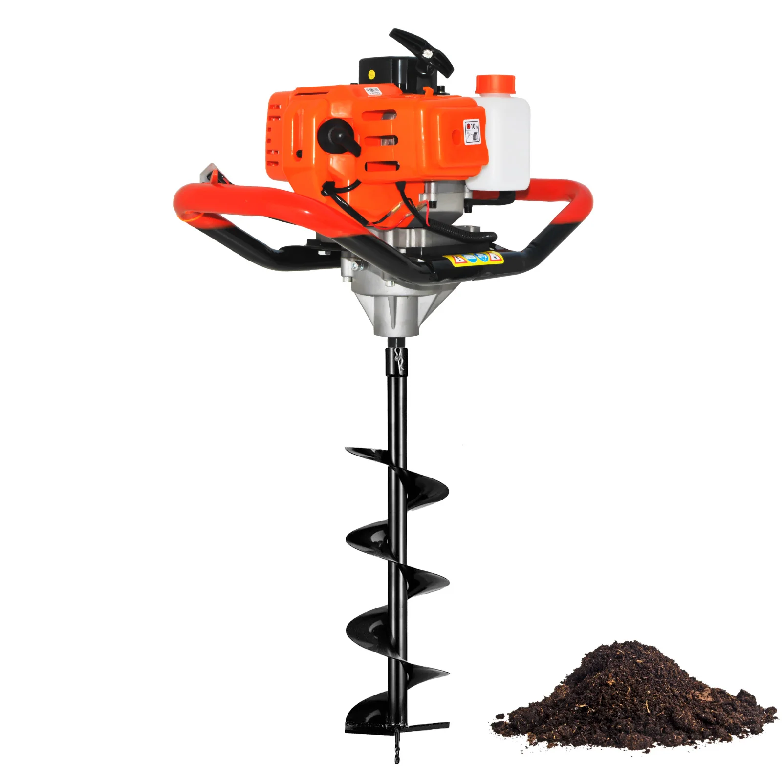 62cc 2.8HP Post Hole Digger Gas Powered, Gas Earth Auger/Ice Auger, with 2 Drill Bits 3"/6"/8" + 3 Extension Bar
62cc 2.8HP Post Hole Digger Gas Powered, Gas Earth Auger/Ice Auger, with 2 Drill Bits 3"/6"/8" + 3 Extension Bar