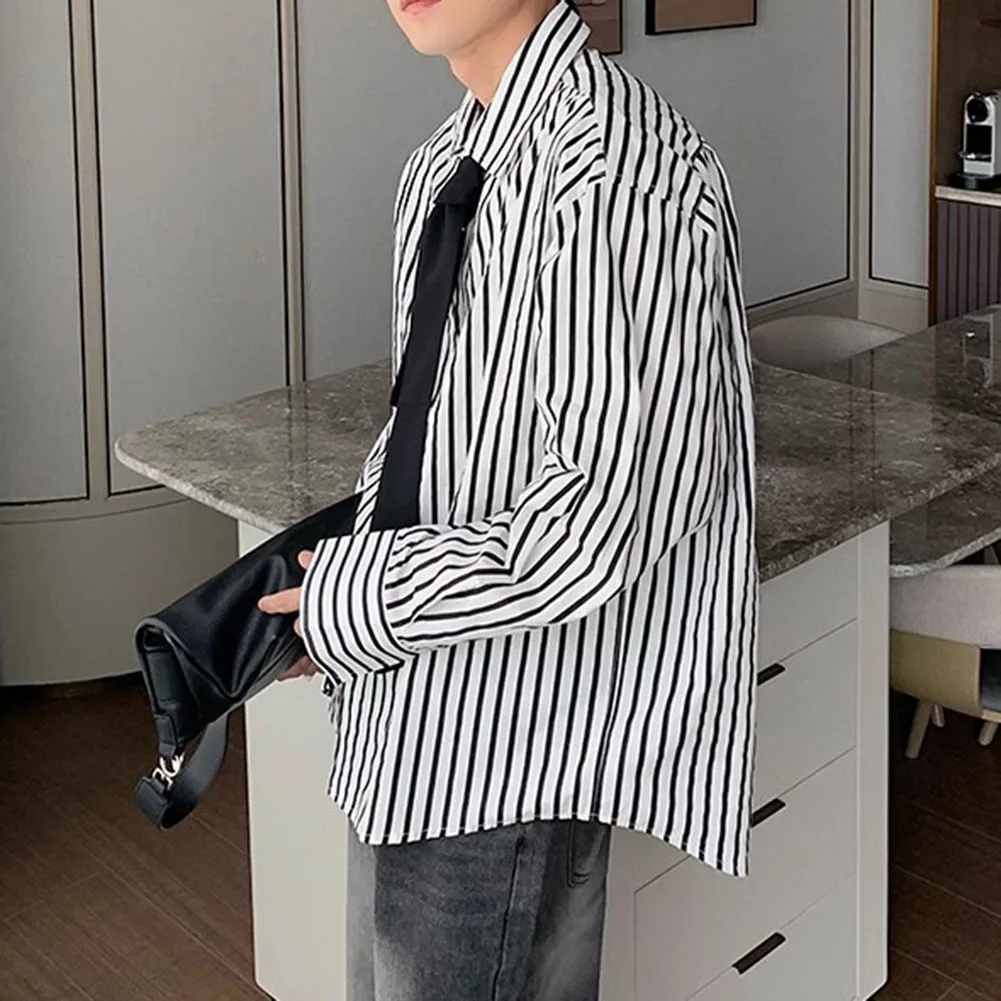 Casual Outing Casual Striped Shirt Fashion Preppy Style Daily Casual Top Holiday Shirt Loose Fit Shirt Polyester Fabric
Casual Outing Casual Striped Shirt Fashion Preppy Style Daily Casual Top Holiday Shirt Loose Fit Shirt Polyester Fabric