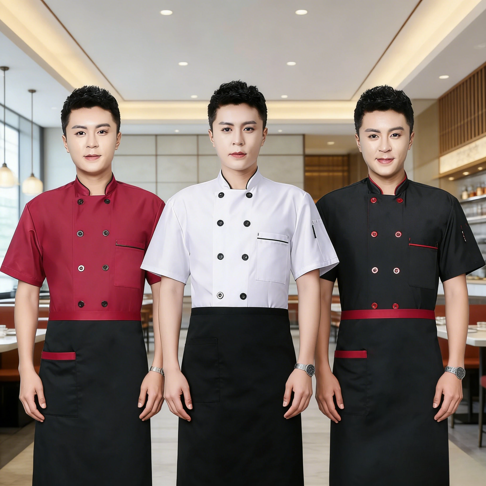 Chef Uniform Men Short Long Sleeve Summer Breathable Solid Color Chef Jacket For Restaurant Canteen Hotel Kitchen Workwear
Chef Uniform Men Short Long Sleeve Summer Breathable Solid Color Chef Jacket For Restaurant Canteen Hotel Kitchen Workwear