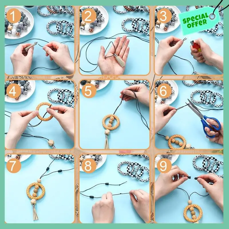 Sturdy Silicone Beadable Rings Making Kits, 65Mm Round Silicone Loop Silicone Beads Keychain Tassels For DIY Pendant
Sturdy Silicone Beadable Rings Making Kits, 65Mm Round Silicone Loop Silicone Beads Keychain Tassels For DIY Pendant