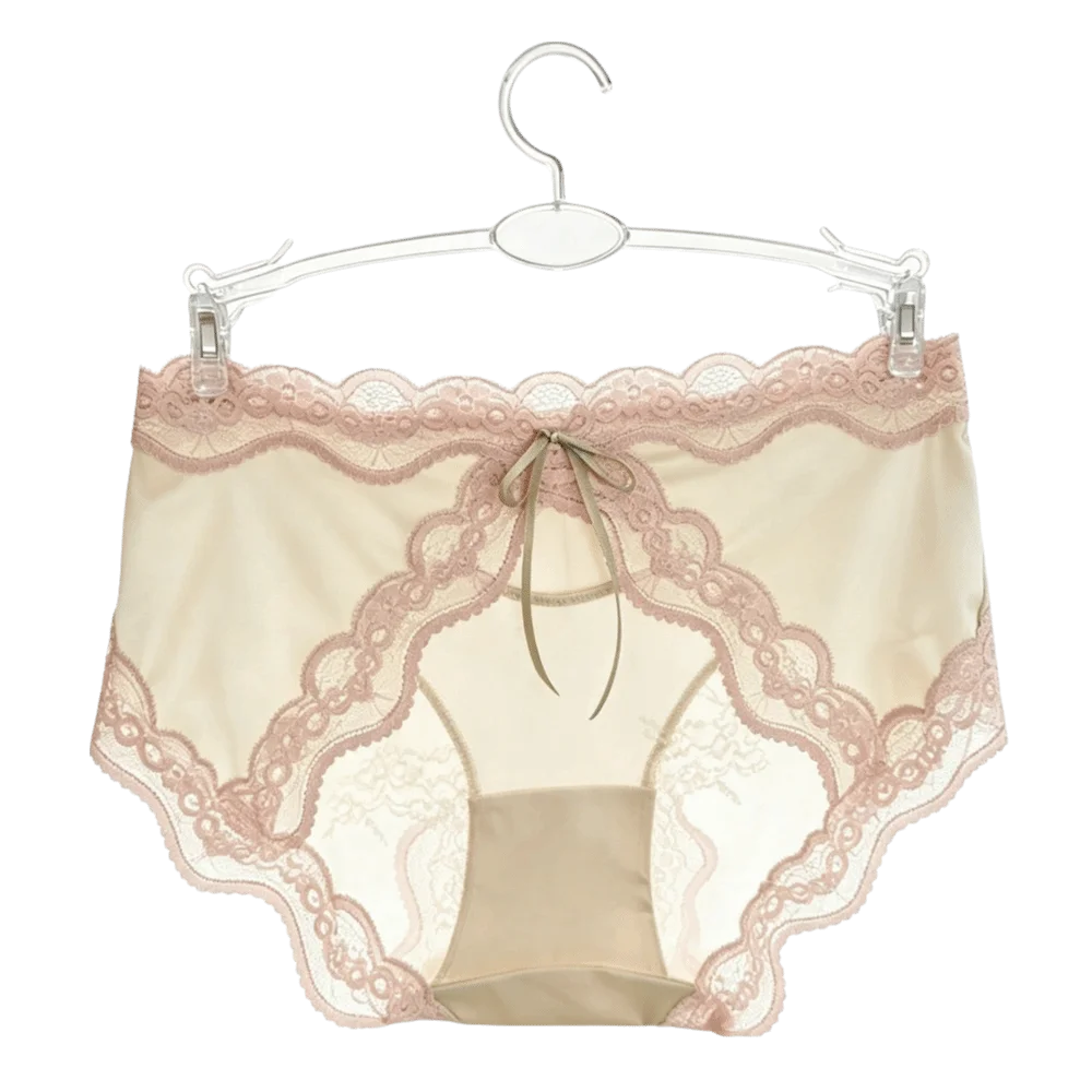 Breathable Mid Waist Lace Satin Panties Sweet Mesh Transparent Briefs Invisible Patchwork Underwear for Women Women
Breathable Mid Waist Lace Satin Panties Sweet Mesh Transparent Briefs Invisible Patchwork Underwear for Women Women