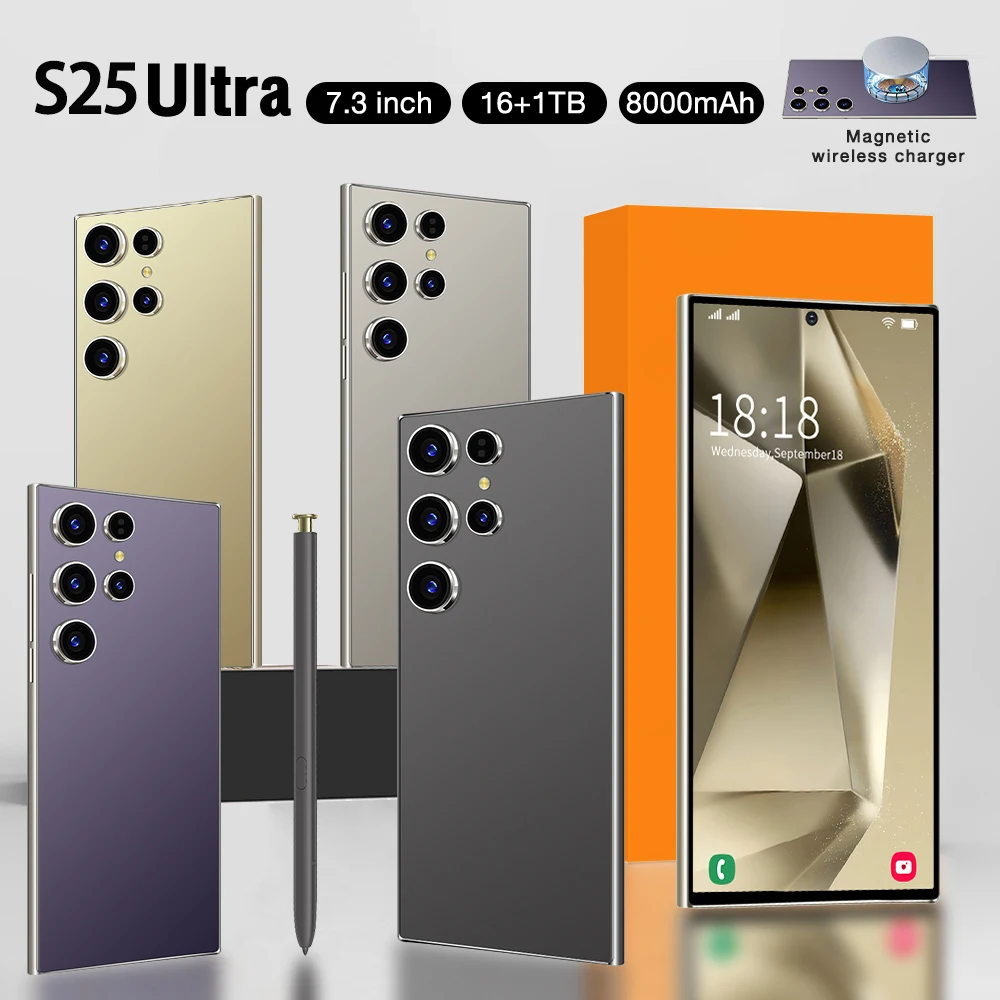 S25 Ultra 7.3 inch Smartphone 5G Android Original Global Phones Snapdrangon 8 Gen3 8000mAh Dual SIM Ten Core Mobile Celulares
S25 Ultra 7.3 inch Smartphone 5G Android Original Global Phones Snapdrangon 8 Gen3 8000mAh Dual SIM Ten Core Mobile Celulares