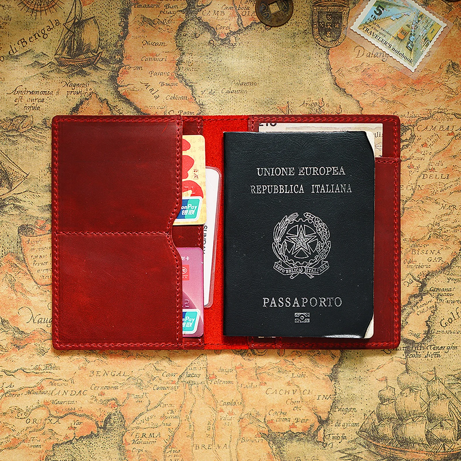 Vintage Leather Passport Cover Holder Multifunctional Travel Wallet Case Card Bag for Men's and Women's Travel Accessory
Vintage Leather Passport Cover Holder Multifunctional Travel Wallet Case Card Bag for Men's and Women's Travel Accessory