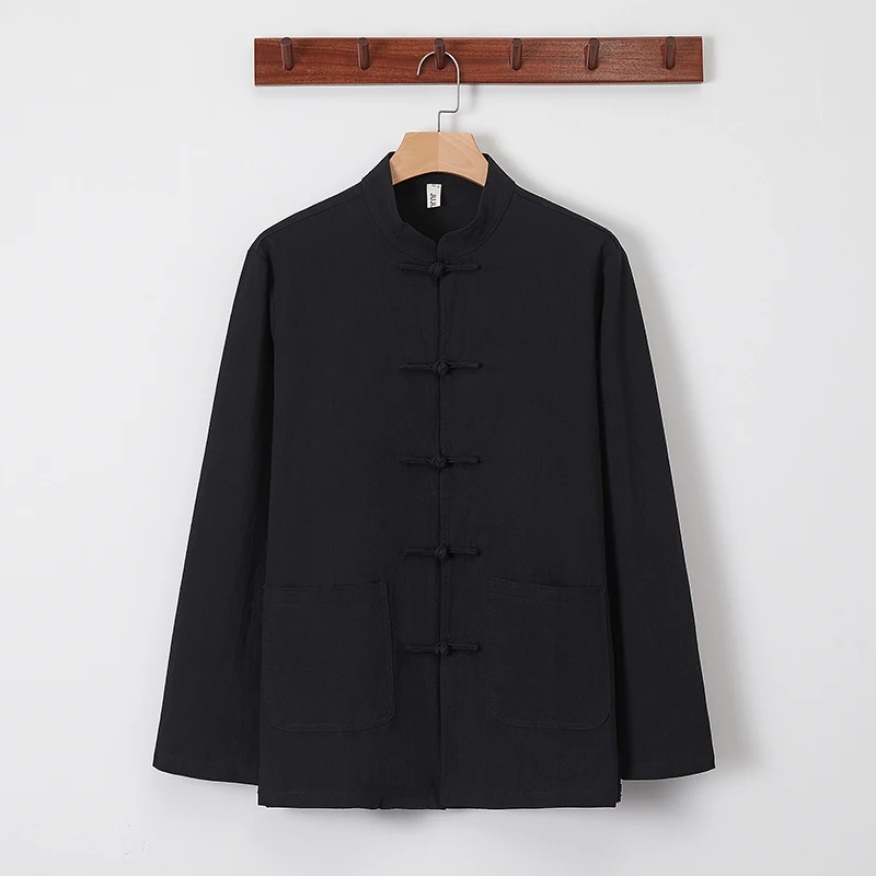 New Chinese Sle Cotton Linen Youth Hanfu Tang Suit Men Women Outerwear Zhongan Coat Jui orm Long Sve Stand Collar
New Chinese Sle Cotton Linen Youth Hanfu Tang Suit Men Women Outerwear Zhongan Coat Jui orm Long Sve Stand Collar