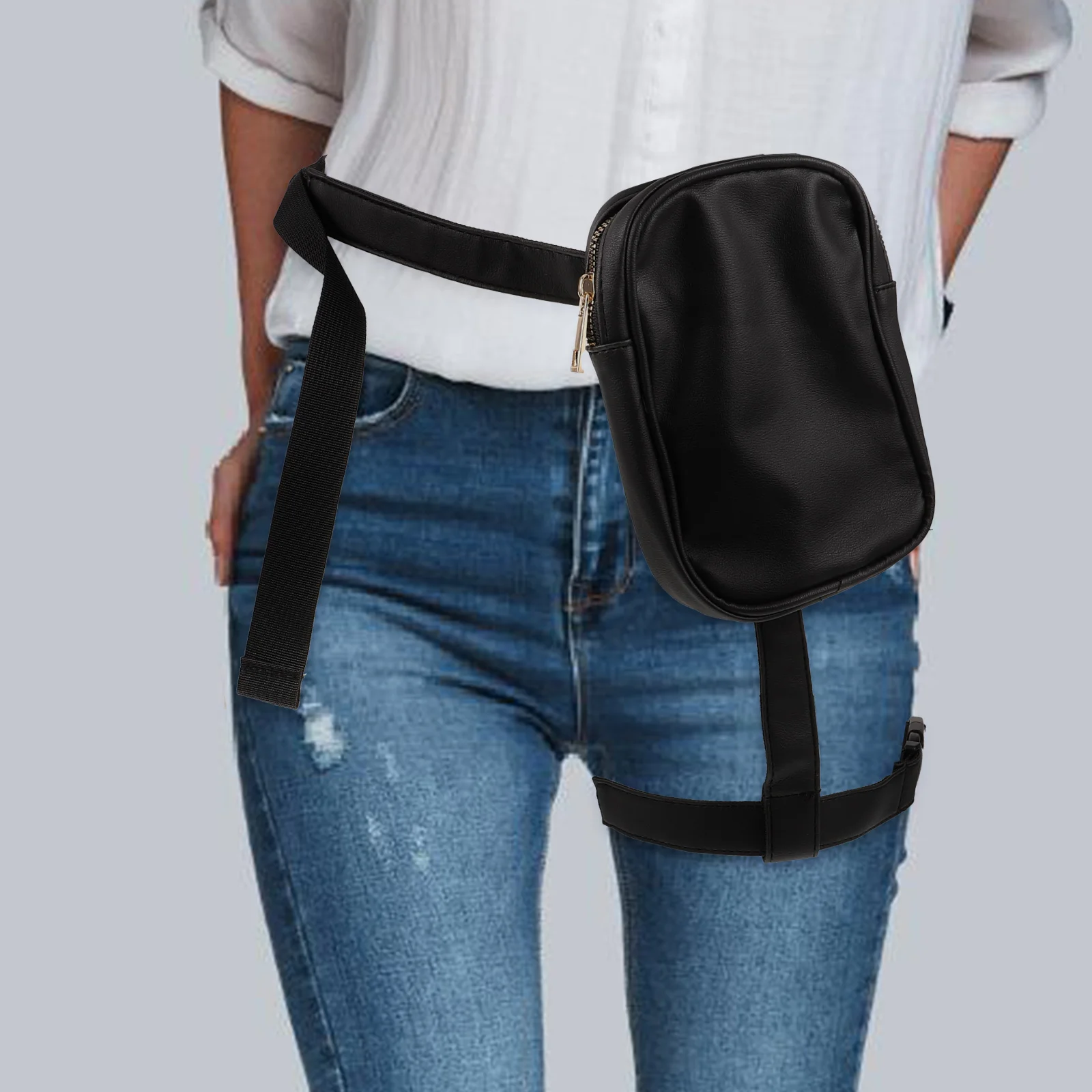 Large Capacity Women's Waist Pack Bag Strap for Hiking Cycling Black Color Leg Fanny Pack Motorcycle Leg Bag Wallet
Large Capacity Women's Waist Pack Bag Strap for Hiking Cycling Black Color Leg Fanny Pack Motorcycle Leg Bag Wallet