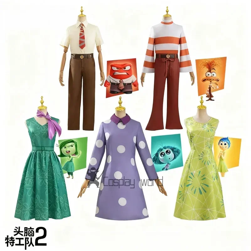 NewAnime Movie Inside Out Joy Anger Fear Cospaly Costume Cos Uniform Adult Kids Halloween Party Stage Performance Clothes
NewAnime Movie Inside Out Joy Anger Fear Cospaly Costume Cos Uniform Adult Kids Halloween Party Stage Performance Clothes
