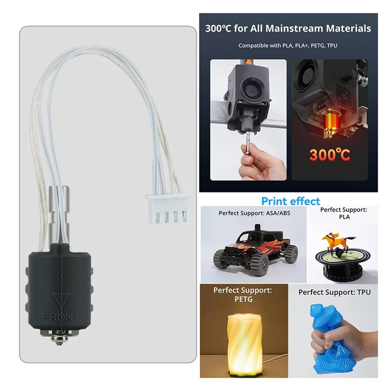 Хорошо сделано-Hotend для Anycubic Kobra 3 Max K3M, встроенное сопло из закаленной стали, термистор, нагревательный компонент 0,6 мм
Хорошо сделано-Hotend для Anycubic Kobra 3 Max K3M, встроенное сопло из закаленной стали, термистор, нагревательный компонент 0,6 мм