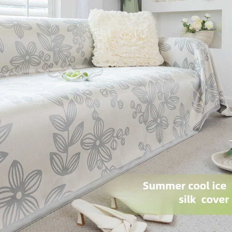 1pc Flower Printed Ice Feeling Sofa Cushion Summer Anti-cat Scratch Couch Towel High-end Non-slip Sofa Air-conditioning Blankets
1pc Flower Printed Ice Feeling Sofa Cushion Summer Anti-cat Scratch Couch Towel High-end Non-slip Sofa Air-conditioning Blankets