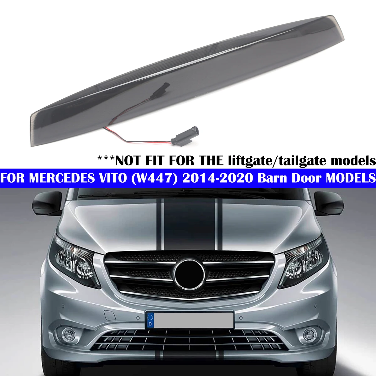 Car High Level Rear Third LED High Level Brake Stop Light Lamp FOR MERCEDES VITO (W447) 2014-2020 Barn Door MODELS A4479062900
Car High Level Rear Third LED High Level Brake Stop Light Lamp FOR MERCEDES VITO (W447) 2014-2020 Barn Door MODELS A4479062900