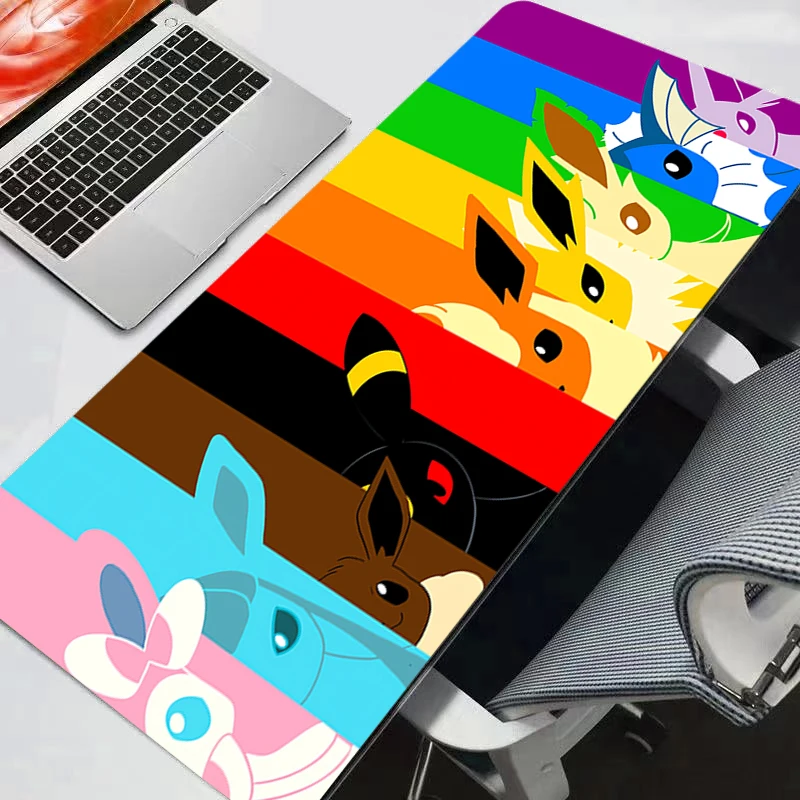 Pokemon Pikachu Gengar Large Mouse Pad Gamer Computer Desk Mat Modern Table Rug Keyboard Laptop Carpet XXL Gaming Mousepad