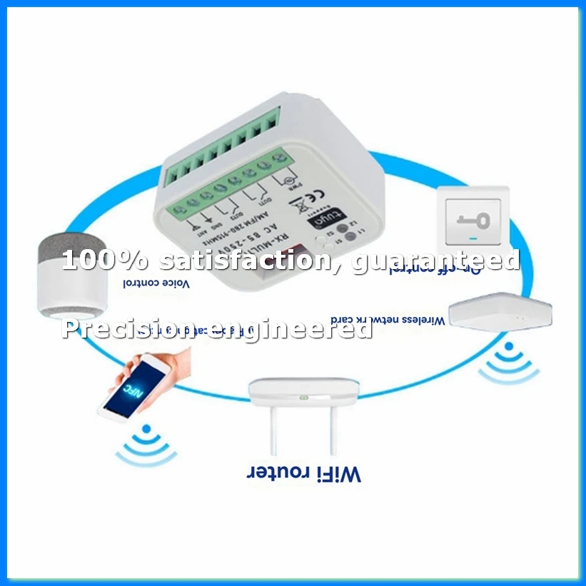 Smart WiFi Universal Multi-Frequency Receiver Switch Remote Relay Tuya Garage Door Home Automation Tuya WIFI DC9-30V-FS
Smart WiFi Universal Multi-Frequency Receiver Switch Remote Relay Tuya Garage Door Home Automation Tuya WIFI DC9-30V-FS