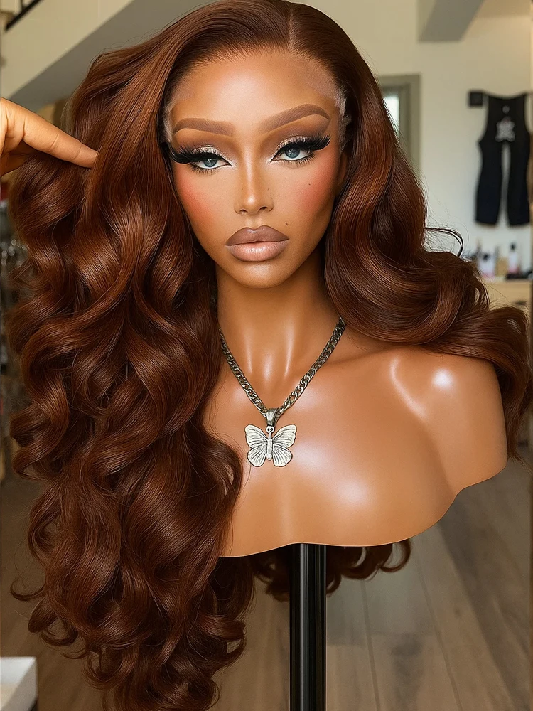 Модернизированный шоколадно-коричневый объемная волна 13x4 13X6 Коричневый парик из натуральных волос на кружеве 30 дюймов 4X4 Цветные парики на шнуровке для женщин
Модернизированный шоколадно-коричневый объемная волна 13x4 13X6 Коричневый парик из натуральных волос на кружеве 30 дюймов 4X4 Цветные парики на шнуровке для женщин