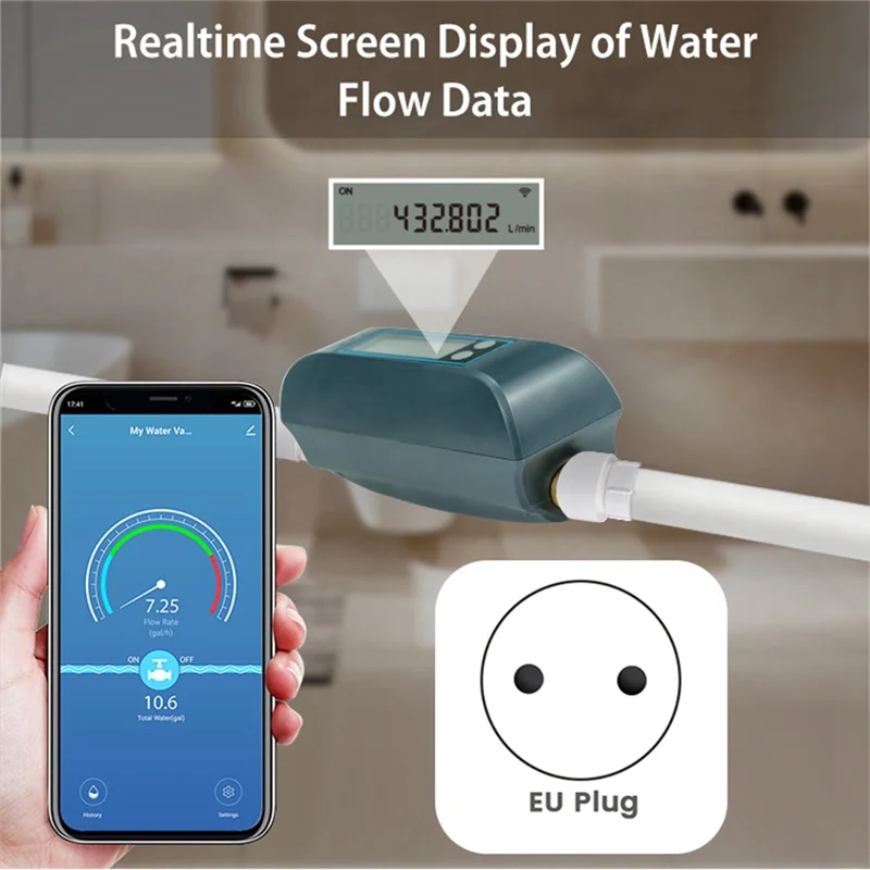 M13embaliya Wi-Fi Умный водяной клапан Частота расхода воды и счетчик воды Заключение/выключение Дистанционное управление Дисплей в реальном времени
M13embaliya Wi-Fi Умный водяной клапан Частота расхода воды и счетчик воды Заключение/выключение Дистанционное управление Дисплей в реальном времени