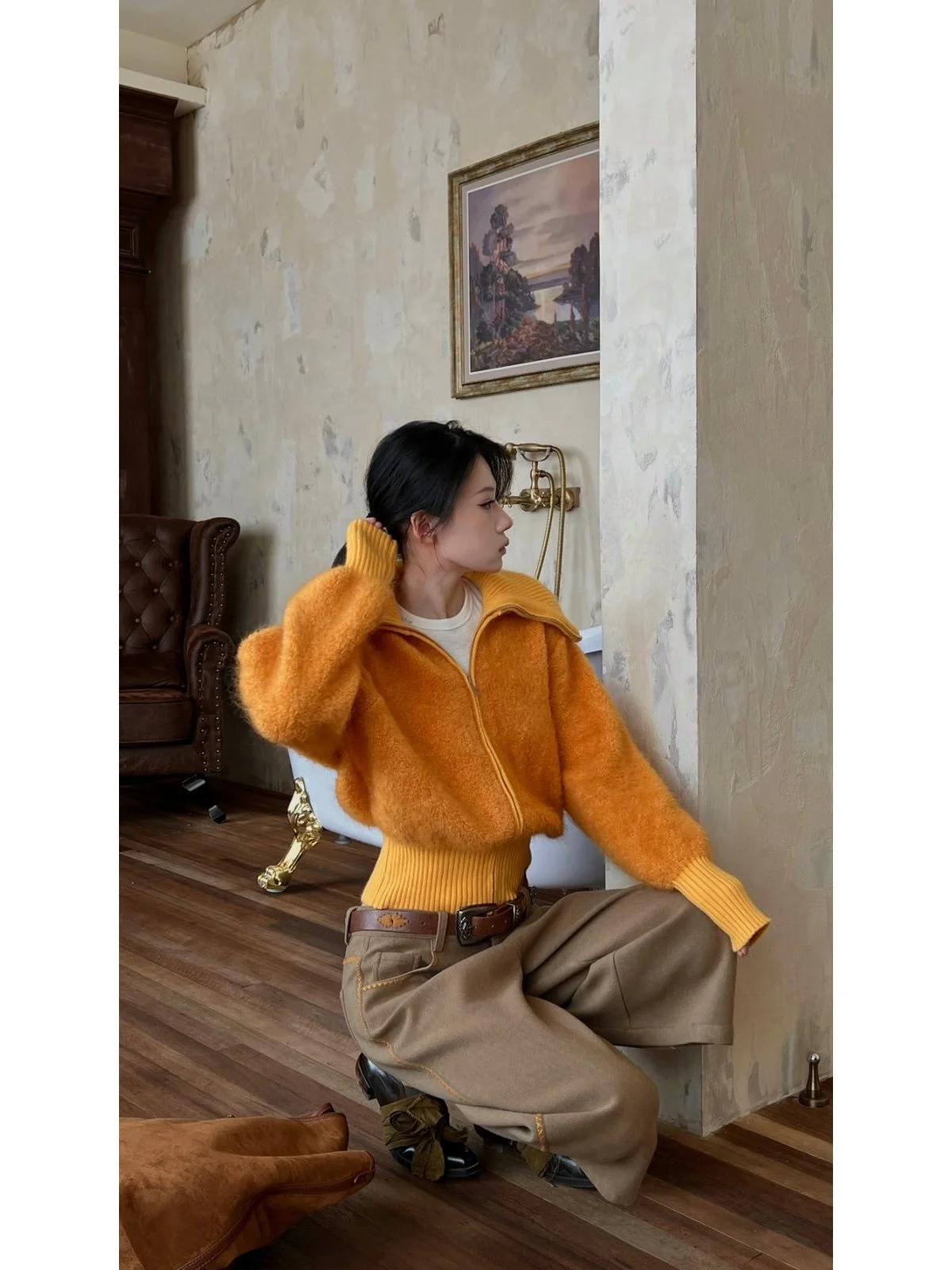 Оригинальный дизайн Esu: Женский вязаный кардиган из смесовой шерсти и кашемира с вышивкой, модный и стильный.
Оригинальный дизайн Esu: Женский вязаный кардиган из смесовой шерсти и кашемира с вышивкой, модный и стильный.