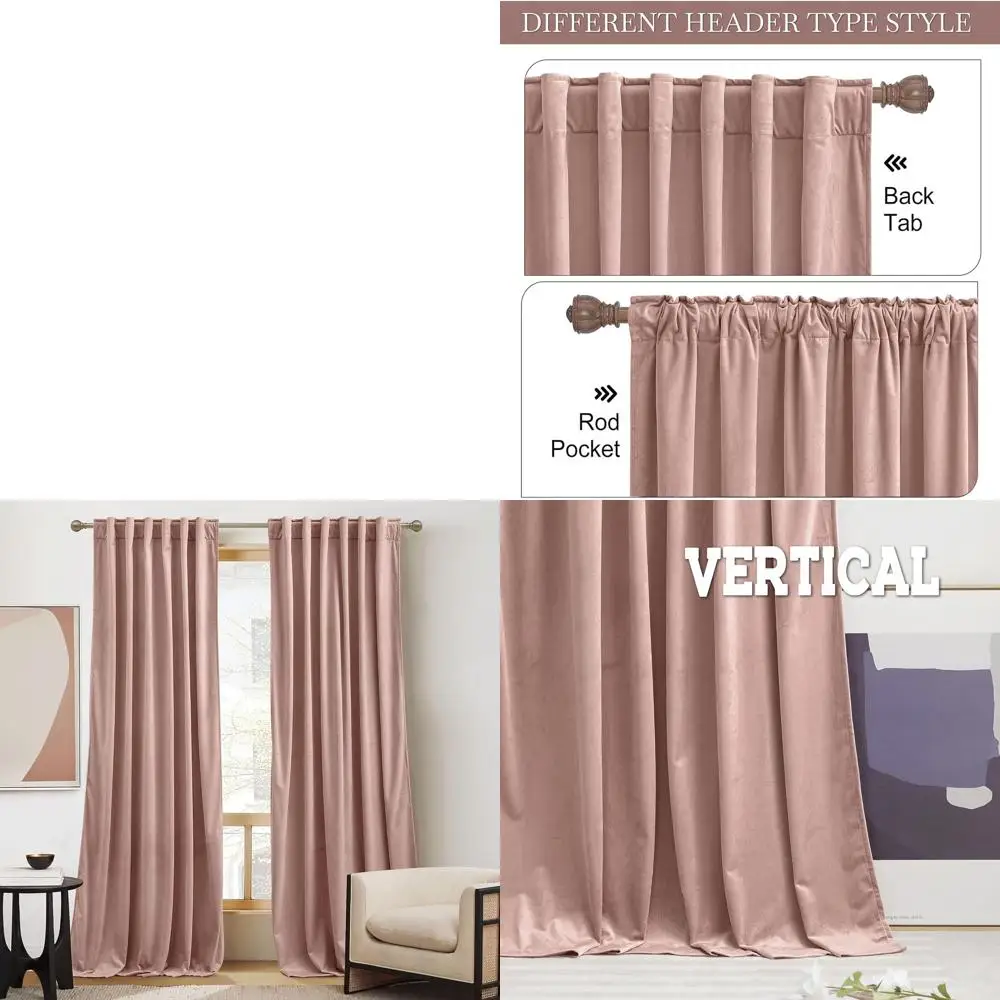 Элегантные бархатные шторы пыльно-розового цвета, 84 дюйма, с карманом для карниза и креплением на петлях, термоизоляционные, шумопоглощающие, 52x84 дюйма, 2 панели
Элегантные бархатные шторы пыльно-розового цвета, 84 дюйма, с карманом для карниза и креплением на петлях, термоизоляционные, шумопоглощающие, 52x84 дюйма, 2 панели