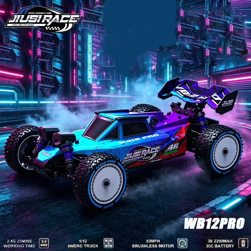 JIUSI WB12 PRO 1/12 RC Car 4WD 80km/h Brushless 2.4G Remote Control Racing Car Competitive Off-road Car RC Toys As Gift
JIUSI WB12 PRO 1/12 RC Car 4WD 80km/h Brushless 2.4G Remote Control Racing Car Competitive Off-road Car RC Toys As Gift