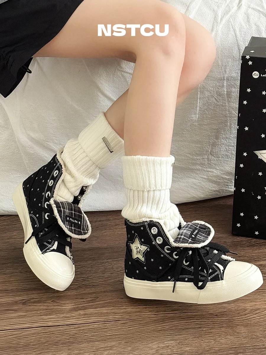 NSTCU Star Pattern High Top Shoes Women's Summer New Thick Bottom Canvas Casual Slip-On Sneakers Fashionable All-Match
NSTCU Star Pattern High Top Shoes Women's Summer New Thick Bottom Canvas Casual Slip-On Sneakers Fashionable All-Match