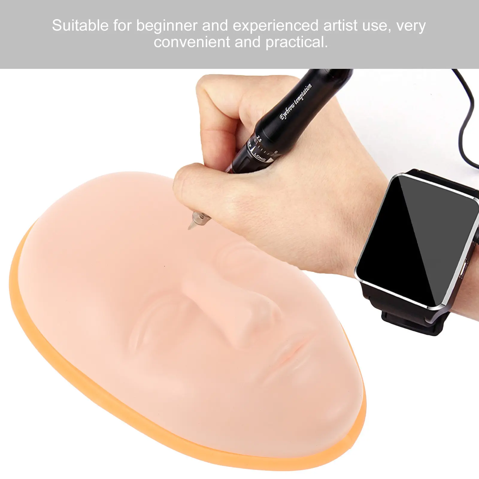 Силиконовая тренировочная доска для татуажа бровей и макияжа с устойчивой основой для начинающих мастеров
Силиконовая тренировочная доска для татуажа бровей и макияжа с устойчивой основой для начинающих мастеров