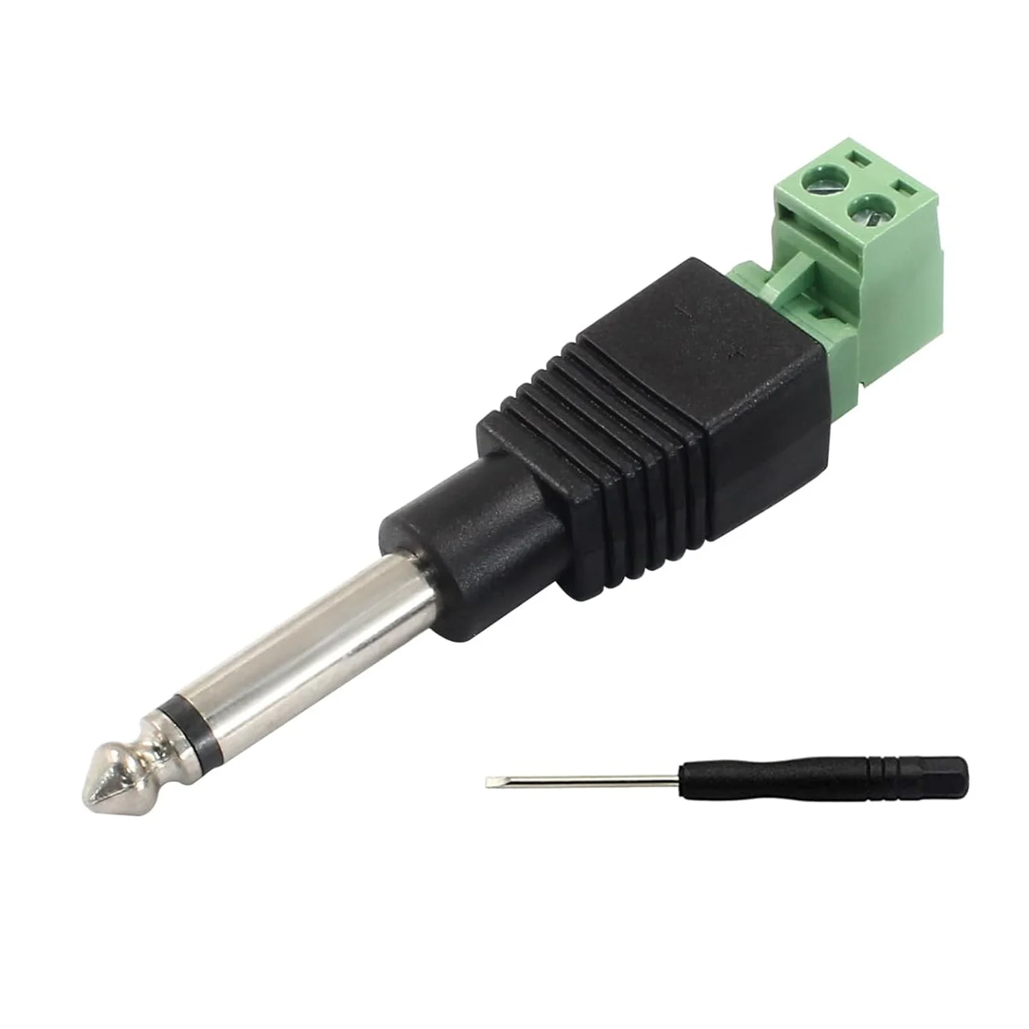 1pc 6.35mm 1/4" Mono TS Male To AV Screw Video Balun Terminal Adapter Bolt Microphone Speaker Wire Cable Solderless Connector
1pc 6.35mm 1/4" Mono TS Male To AV Screw Video Balun Terminal Adapter Bolt Microphone Speaker Wire Cable Solderless Connector