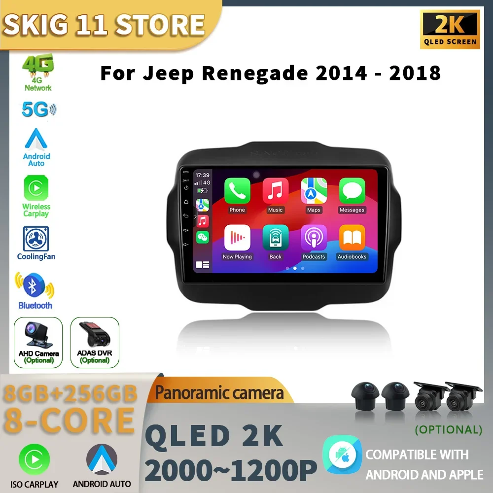 Car Stereo Radio Multimedia For Jeep Renegade 2014-2018 Navigation GPS Wireless Carplay Android 13 Head Unit Wifi 9 Inch Screen
Car Stereo Radio Multimedia For Jeep Renegade 2014-2018 Navigation GPS Wireless Carplay Android 13 Head Unit Wifi 9 Inch Screen