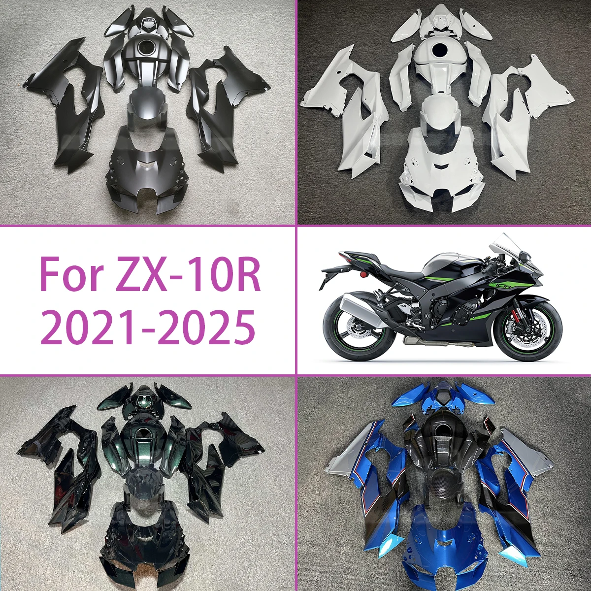 Для 2021-2025 Kawasaki ZX-10R матовая черная крышка бака ABS пластик обтекатели 21-25 ZX 10R комплект обтекателя кузова мотоцикла
Для 2021-2025 Kawasaki ZX-10R матовая черная крышка бака ABS пластик обтекатели 21-25 ZX 10R комплект обтекателя кузова мотоцикла