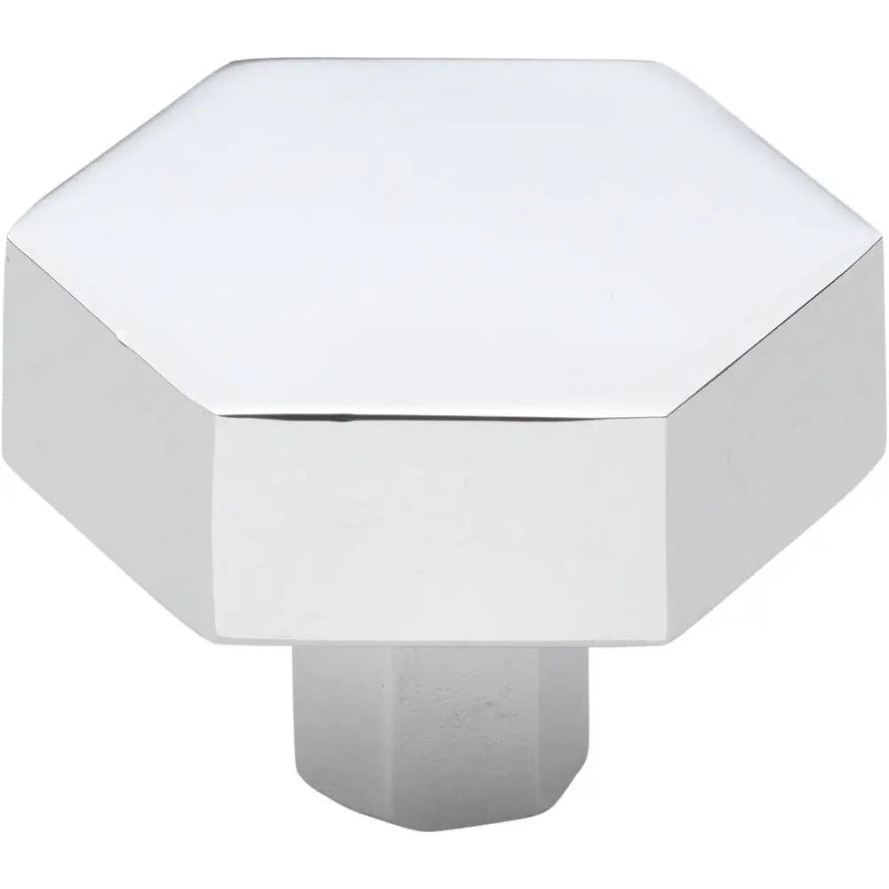 1.5 Inch Solid Hexagon Cabinet Knob in Polished Chrome Finish
1.5 Inch Solid Hexagon Cabinet Knob in Polished Chrome Finish
