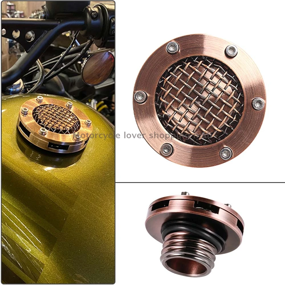 For Harley Sportster XL 1200 883 48 Softail Dyna Road King Grid Oil Tank Caps Fuel Tank Cover Moto Accessory CNC Aluminum Copper
For Harley Sportster XL 1200 883 48 Softail Dyna Road King Grid Oil Tank Caps Fuel Tank Cover Moto Accessory CNC Aluminum Copper