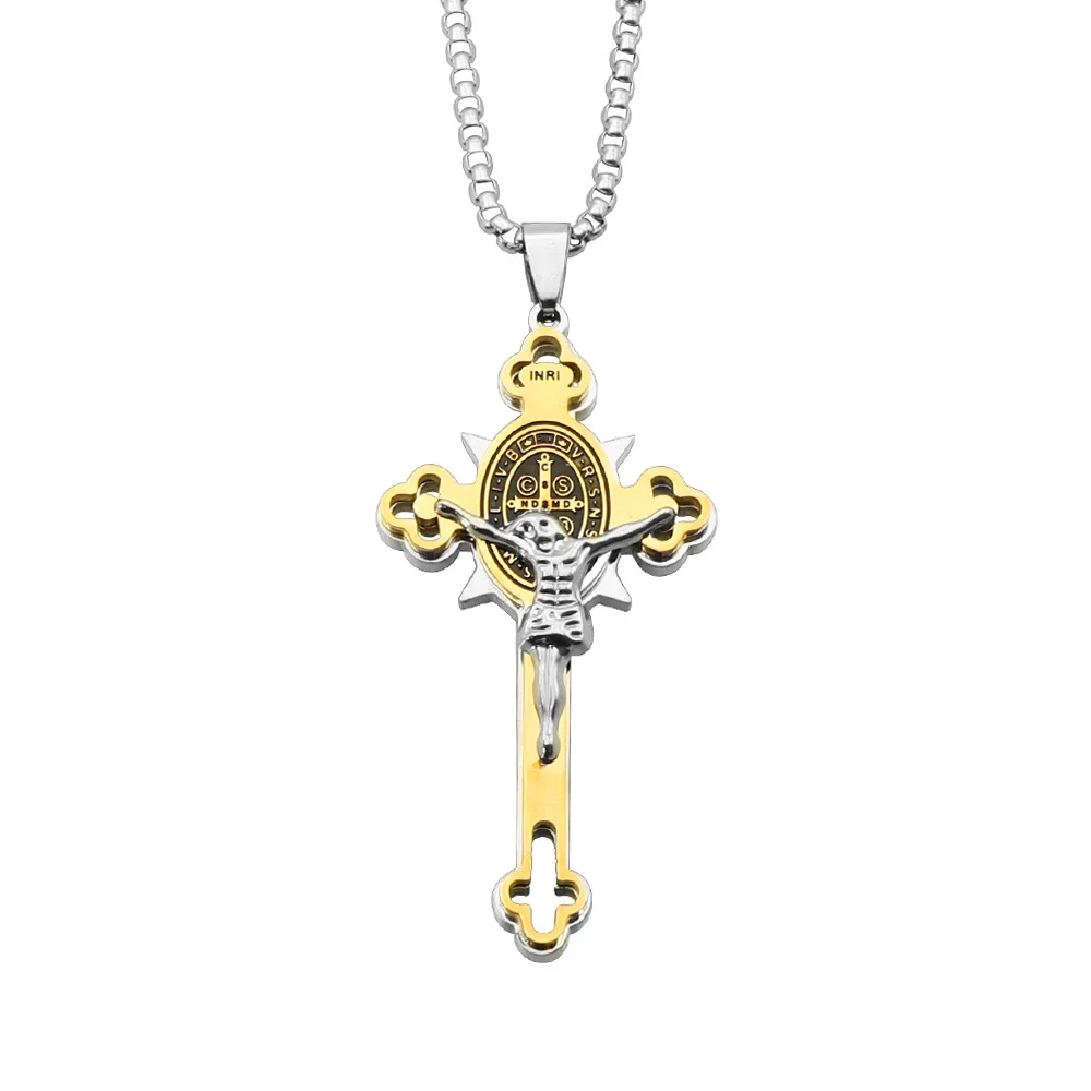 Hot new stainless steel cross Gothic necklace titanium steel men hip hop trend pendant
Hot new stainless steel cross Gothic necklace titanium steel men hip hop trend pendant