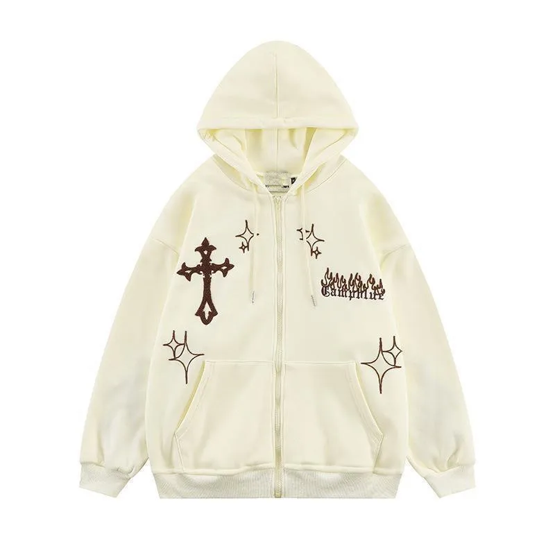 Mens Streetwear Cross Embroidery Hoodies Y2K Vintage Cardigan Skeleton Hoodie Men Oversize Zip Up Hooded Sweatshirt Demon Slayer
Mens Streetwear Cross Embroidery Hoodies Y2K Vintage Cardigan Skeleton Hoodie Men Oversize Zip Up Hooded Sweatshirt Demon Slayer