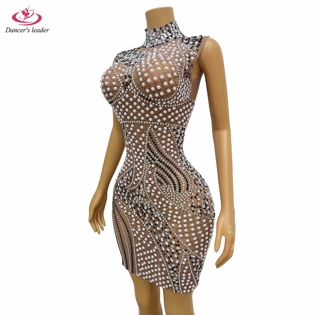 Model Female Nightclub DJ Jazz Dance with Rhinestone Pearl High Elastic Wrap Hip Skirt Performance Nightclub Show Costume
Model Female Nightclub DJ Jazz Dance with Rhinestone Pearl High Elastic Wrap Hip Skirt Performance Nightclub Show Costume