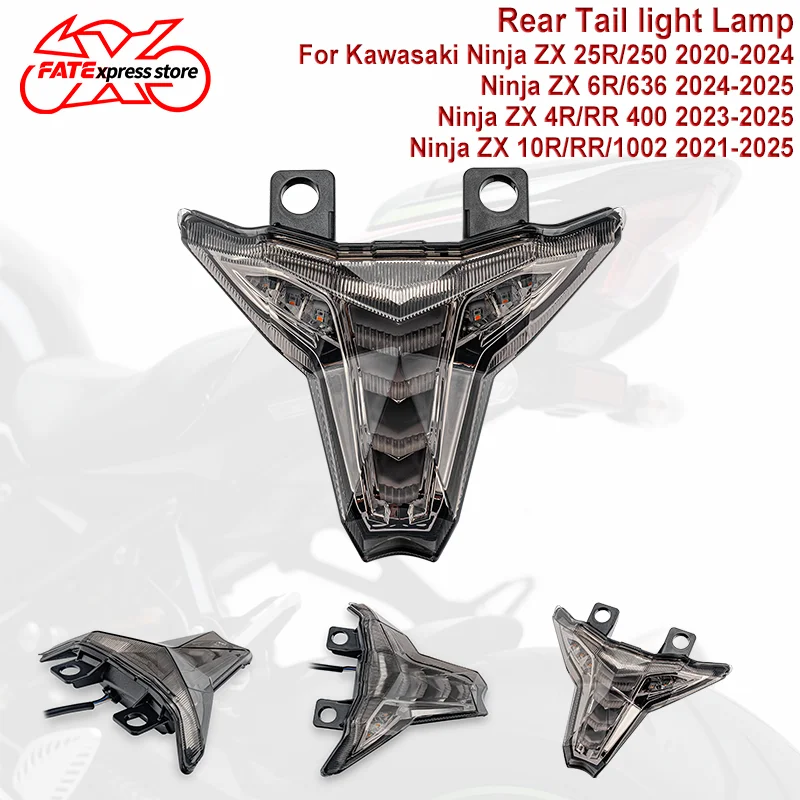 For Kawasaki Ninja ZX 4R 6R 10R 25R RR 250 400 636 1002 LED 12V Taillight Rear Tail light Lamp Motorcycle Brake Stop Lights
For Kawasaki Ninja ZX 4R 6R 10R 25R RR 250 400 636 1002 LED 12V Taillight Rear Tail light Lamp Motorcycle Brake Stop Lights