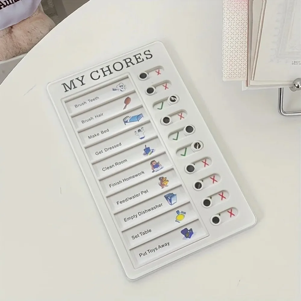 1 pcs Kids Chore Chart with 5 pcs Blank Card,Plastic Checklist Board with Detachable Cardstock to Do List for Routine Planning
1 pcs Kids Chore Chart with 5 pcs Blank Card,Plastic Checklist Board with Detachable Cardstock to Do List for Routine Planning