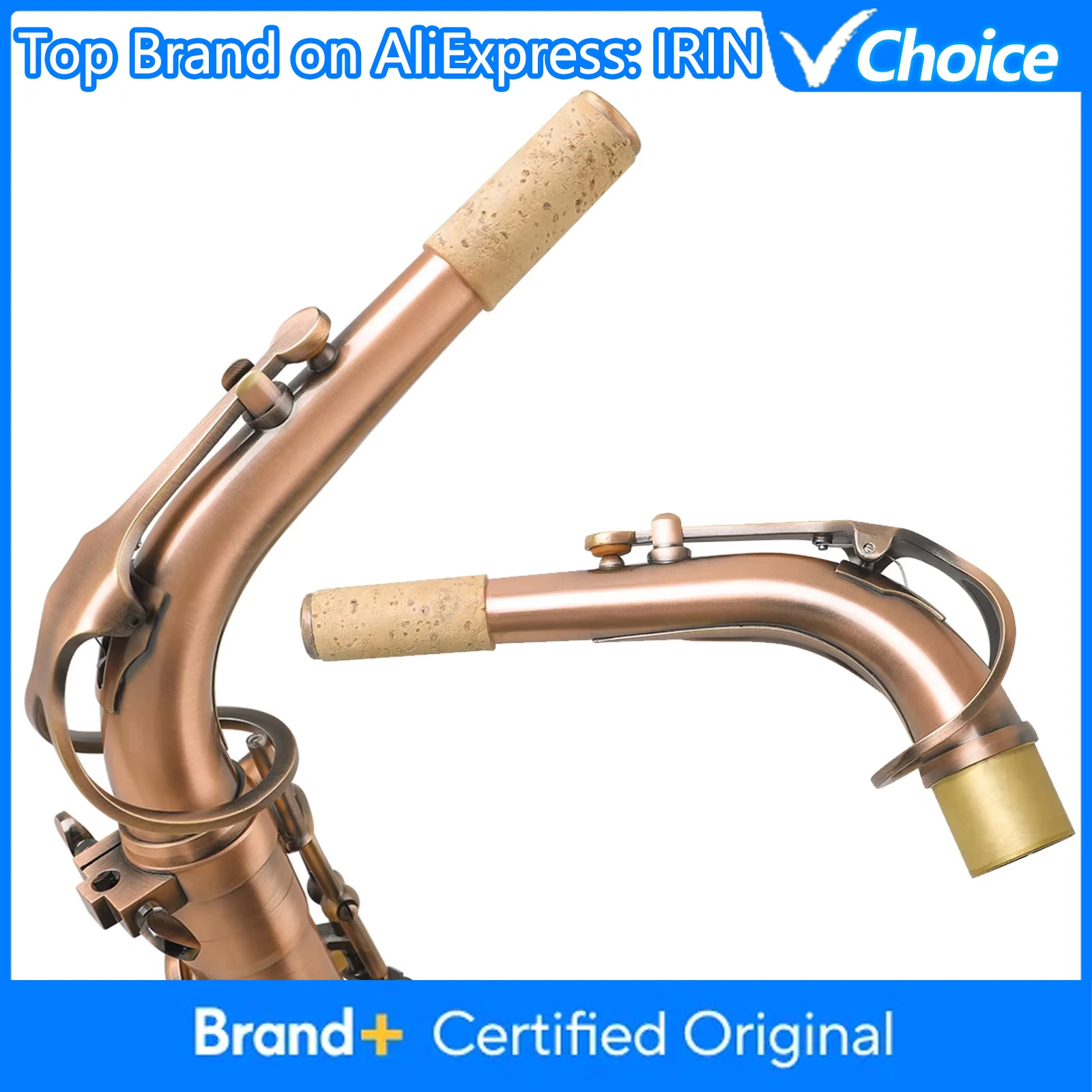 IRIN Alto Saxophone Neck Connector Brass Material Bend Neck Red Antique Sax Replacement Parts Musical Instrument Accessories
IRIN Alto Saxophone Neck Connector Brass Material Bend Neck Red Antique Sax Replacement Parts Musical Instrument Accessories