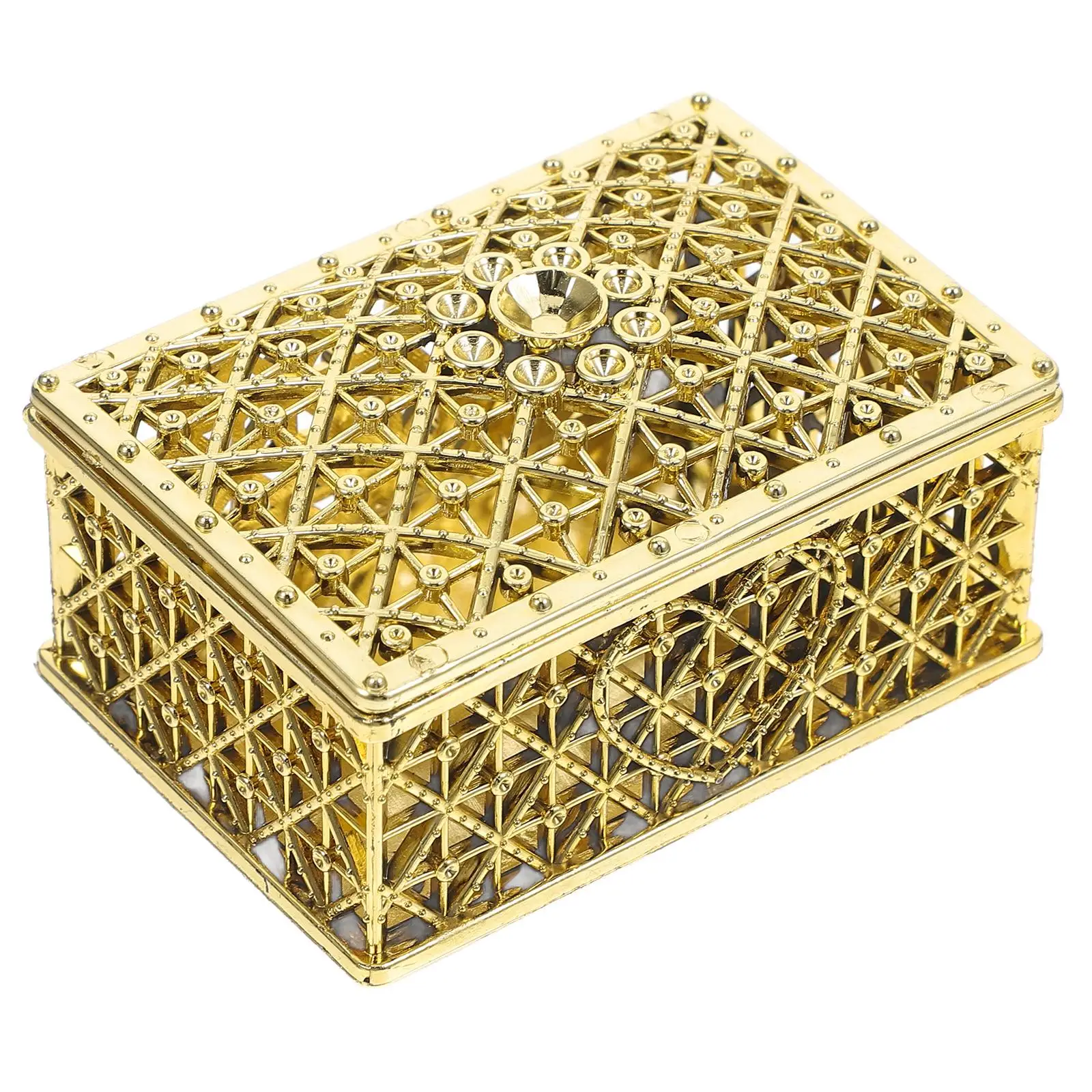 Electroplating Jewelry Box Hollow Chest Craftsmanship Wedding Decor Present Vintage
Electroplating Jewelry Box Hollow Chest Craftsmanship Wedding Decor Present Vintage