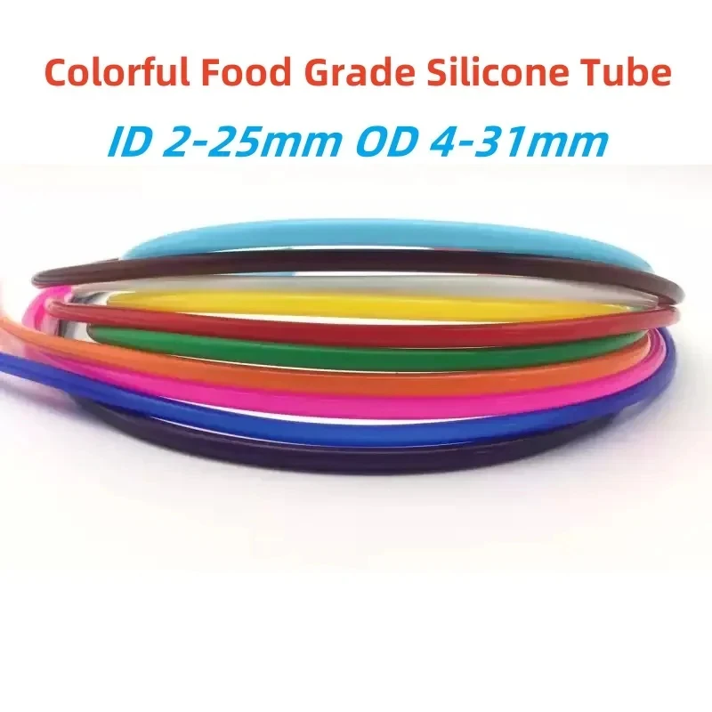 2-25mm ID Colorful Food Grade Silicone Tube / Aquarium Pump Hose Flexible Rubber Tubing (OD 4-31mm)
2-25mm ID Colorful Food Grade Silicone Tube / Aquarium Pump Hose Flexible Rubber Tubing (OD 4-31mm)