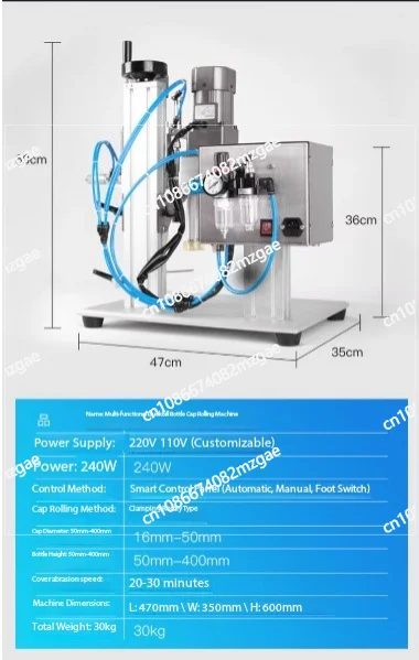 Desktop Automatic Bottle Capping Machine Trigge Cap Capper Twist Sealing Cap Locking Capper Screwing Machine 18-50MM/50-90MM
Desktop Automatic Bottle Capping Machine Trigge Cap Capper Twist Sealing Cap Locking Capper Screwing Machine 18-50MM/50-90MM