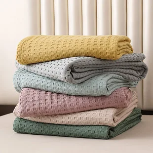 2025 Spring New 100% Cotton Japanese Style Waffle Knitted Stich Blanket Solid Color Towel Covered Sofa Blankets for Beds mantas
2025 Spring New 100% Cotton Japanese Style Waffle Knitted Stich Blanket Solid Color Towel Covered Sofa Blankets for Beds mantas