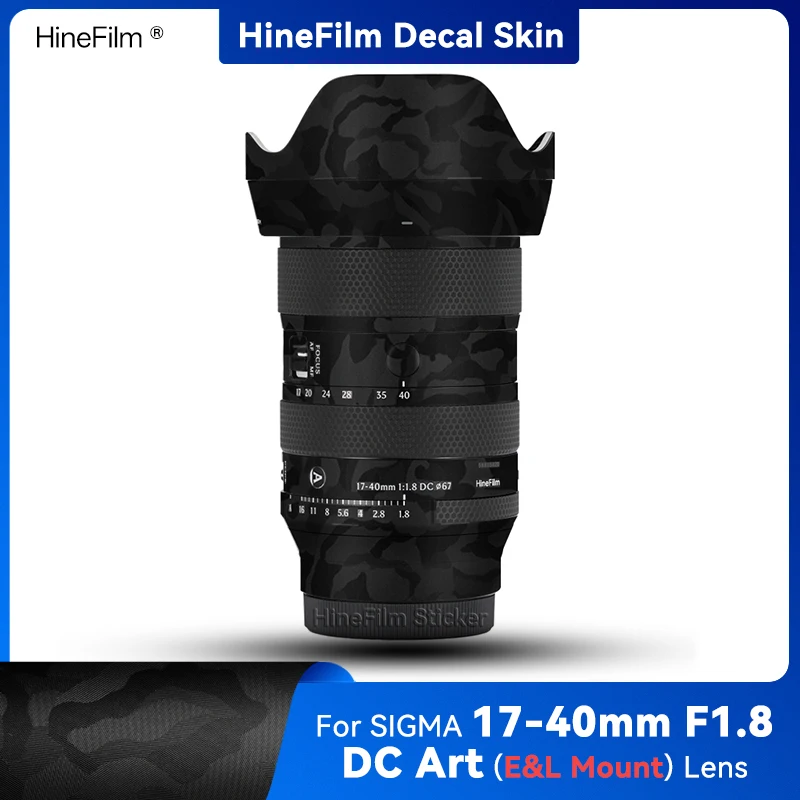Hinefilm Skin for Sigma 17-40 f1.8 FE & L Mount Lens Decal Skin for Sigma 17-40mm F1.8 DC Art Lens Sticker 17 40 Wrap Cover
Hinefilm Skin for Sigma 17-40 f1.8 FE & L Mount Lens Decal Skin for Sigma 17-40mm F1.8 DC Art Lens Sticker 17 40 Wrap Cover