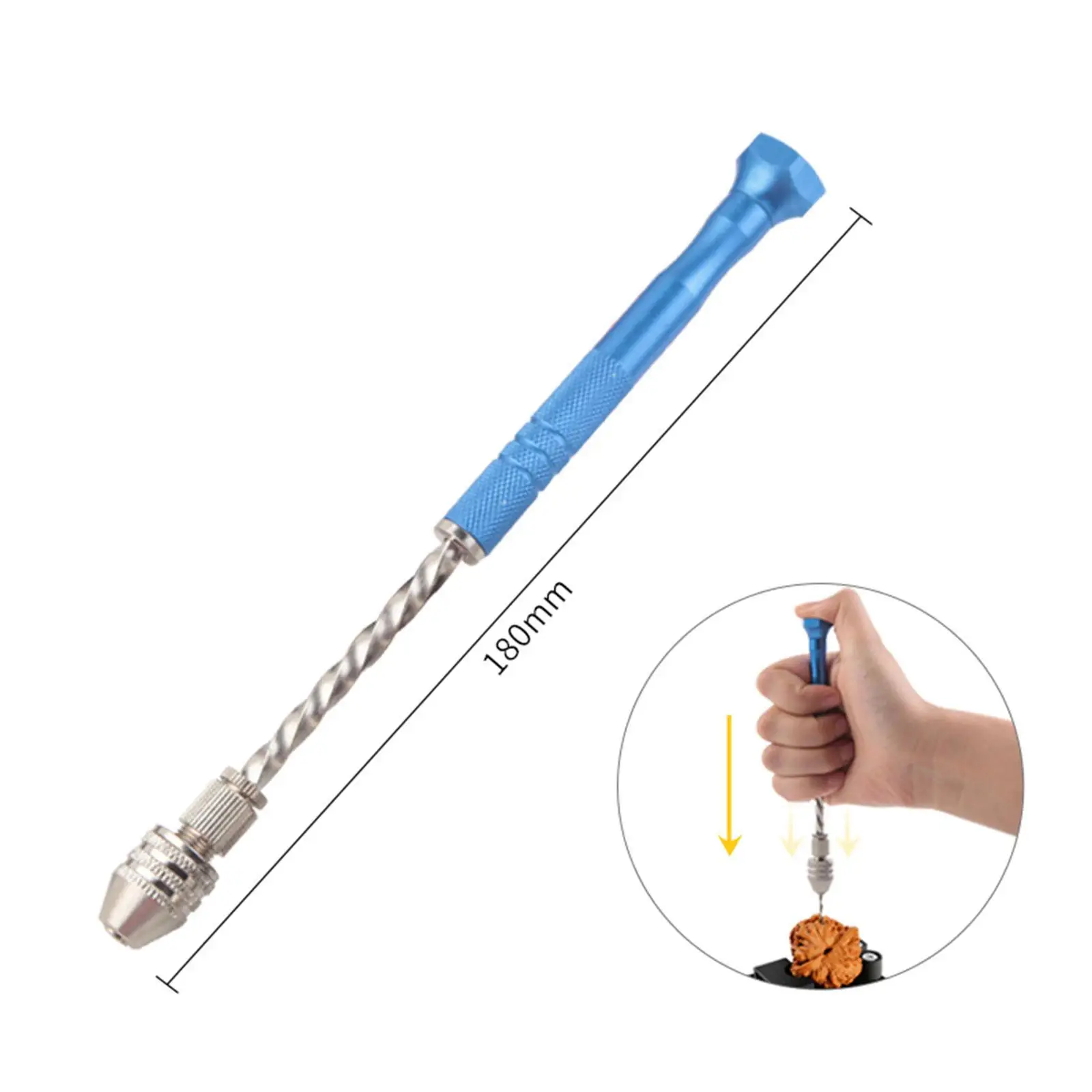 Semi Automatic Spiral Hand Drill Rotary Tool Manual Hand Drill 18cm Pin Vise Hand Drill for Walnut DIY Wood Metal Woodworking
Semi Automatic Spiral Hand Drill Rotary Tool Manual Hand Drill 18cm Pin Vise Hand Drill for Walnut DIY Wood Metal Woodworking