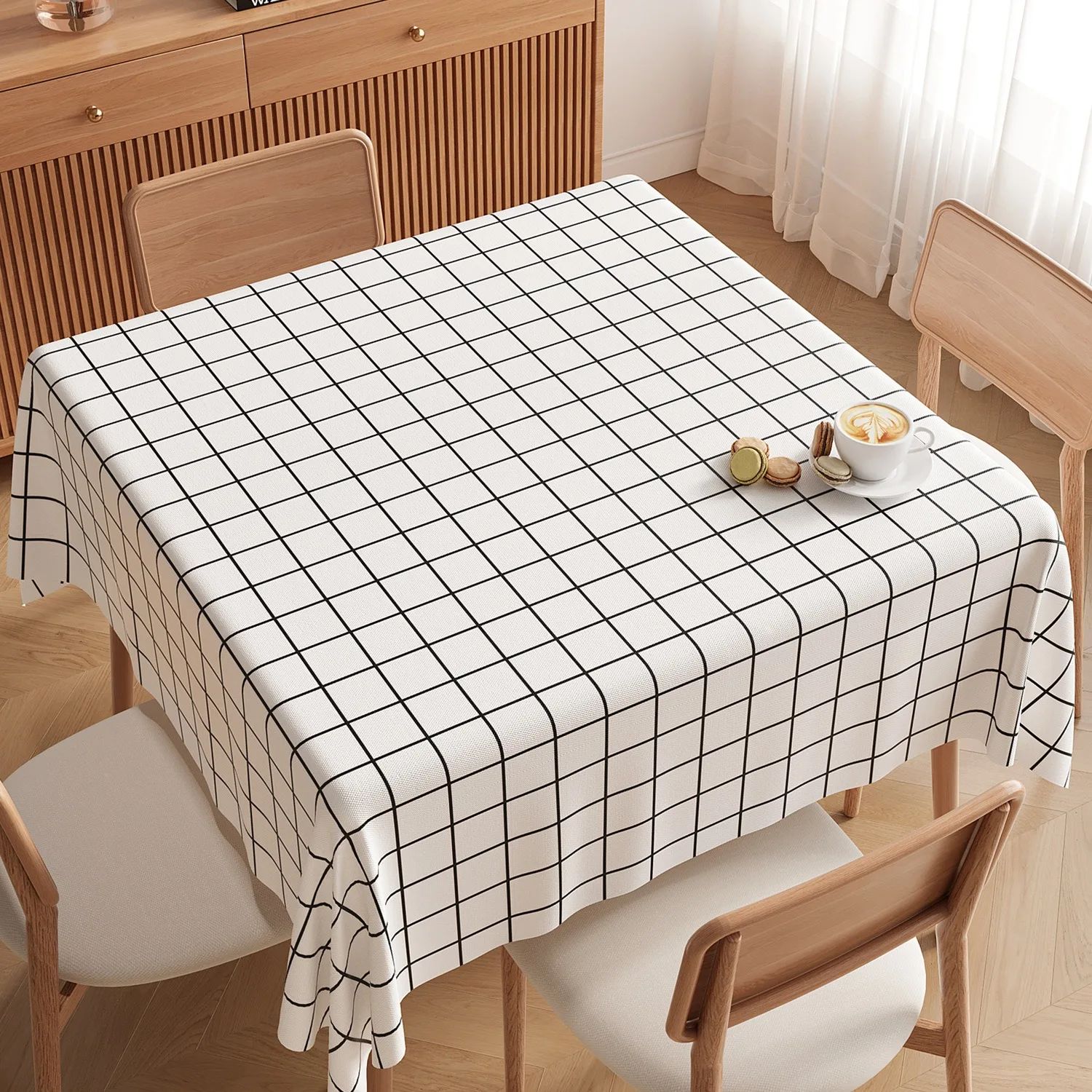 Nordic Minimalist Black White Grid Tablecloth Square Table Cloth Modern Kitchen Dining Room Decor Washable Dustproof Desk Cover
Nordic Minimalist Black White Grid Tablecloth Square Table Cloth Modern Kitchen Dining Room Decor Washable Dustproof Desk Cover