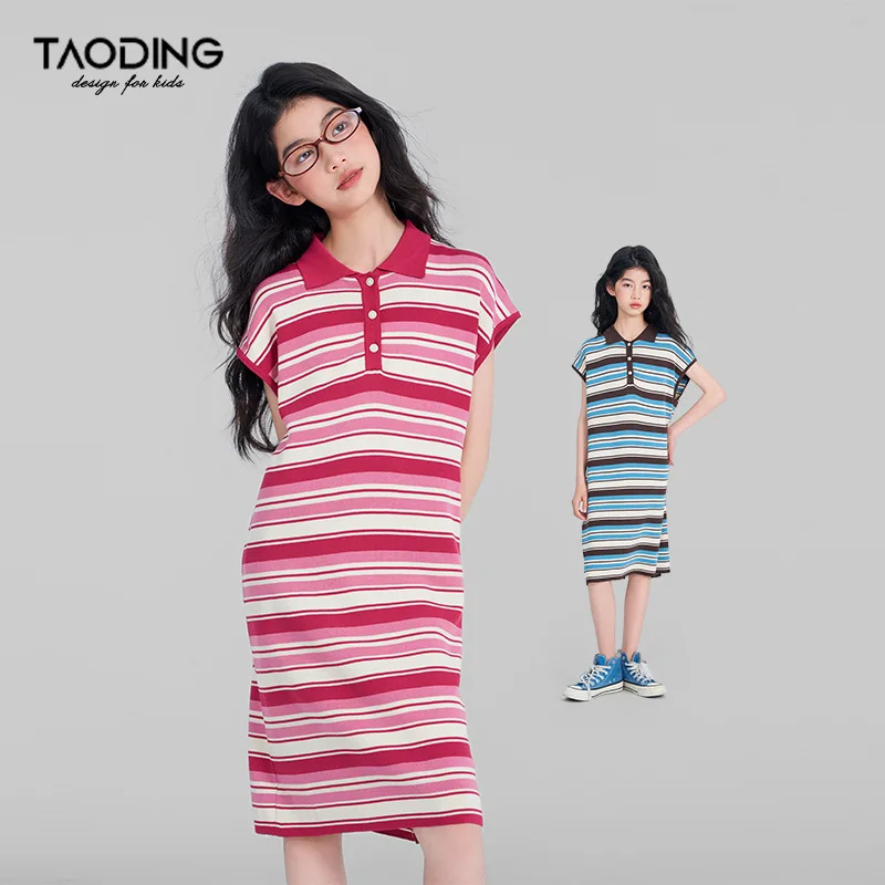 Baby Girl Dress Girls Dresses Summer New Big Children Fashion Striped Knitted Striped Fashion Comfort Simple Dresses
Baby Girl Dress Girls Dresses Summer New Big Children Fashion Striped Knitted Striped Fashion Comfort Simple Dresses
