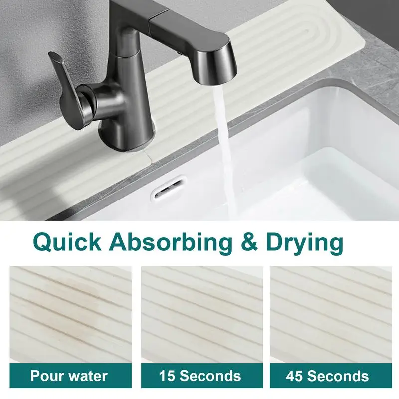 Faucet Mat for Kitchen Sink Water Absorbent Stone Sink Tray Fast Drying Sink Faucet Diatomite Mat for Bathroom Countertop
Faucet Mat for Kitchen Sink Water Absorbent Stone Sink Tray Fast Drying Sink Faucet Diatomite Mat for Bathroom Countertop