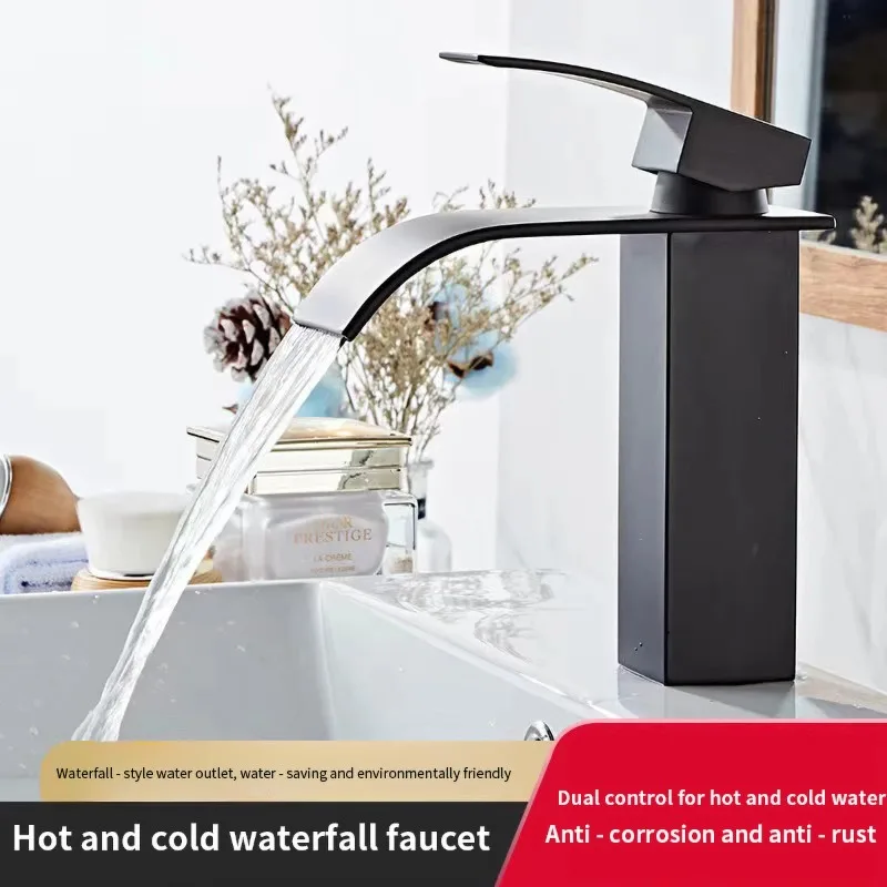 Stainless Steel Faucet Bathroom Countertop Simple Design Waterfall Outlet Tap Toilet Washbasin Faucet Accessories
Stainless Steel Faucet Bathroom Countertop Simple Design Waterfall Outlet Tap Toilet Washbasin Faucet Accessories