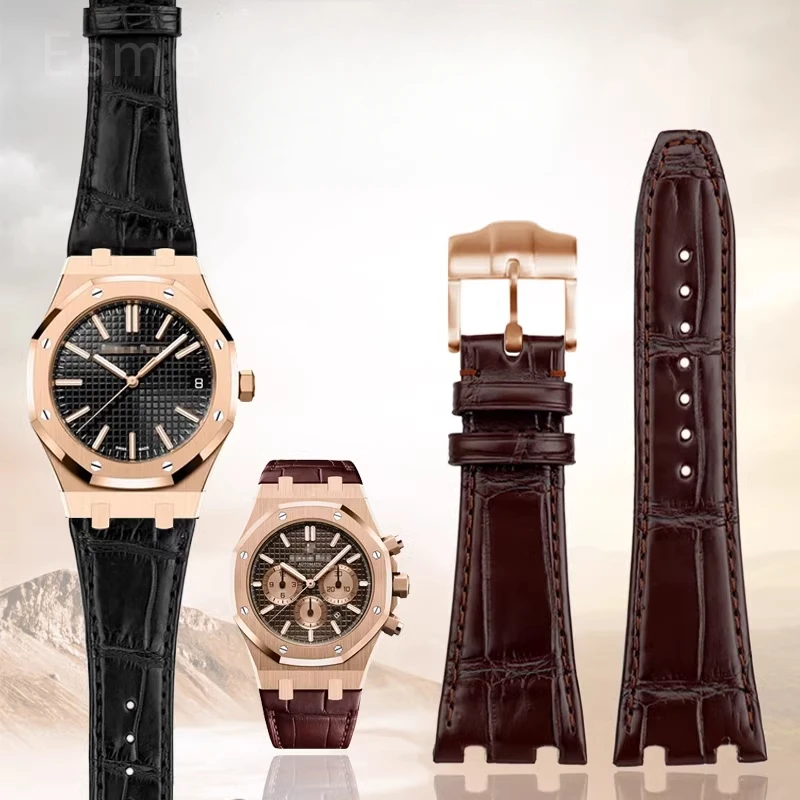 For Audemars Piguet Royal Oak Series AP Cowhide Leather Strap 15710 15703 26470 Genuine Leather Watch Accessories 26mm
For Audemars Piguet Royal Oak Series AP Cowhide Leather Strap 15710 15703 26470 Genuine Leather Watch Accessories 26mm